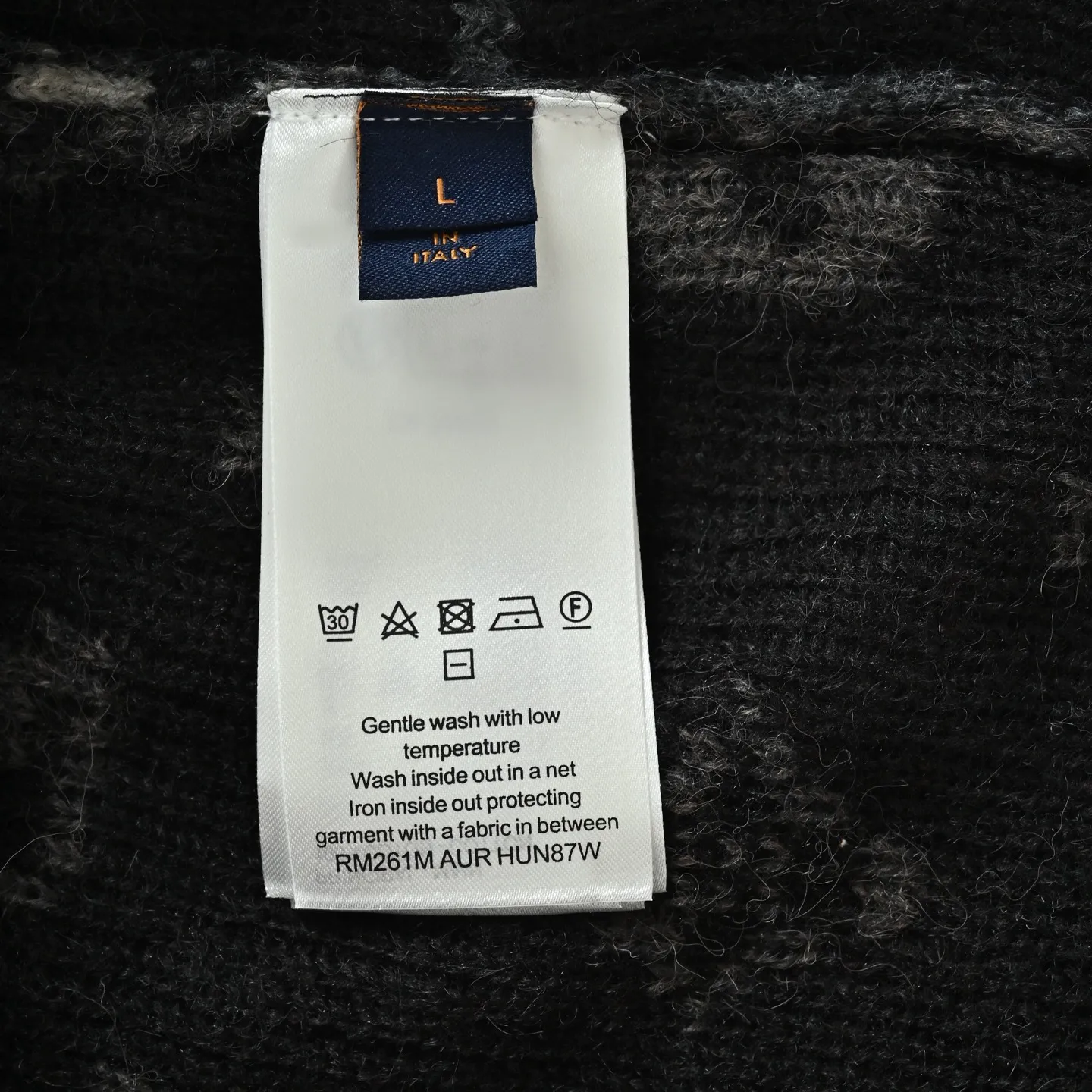 Louis Vuitton/Louis Vuitton contrasting jacquard mohair cardigan